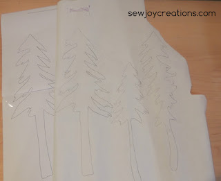 tracing trees onto heat n bond lite