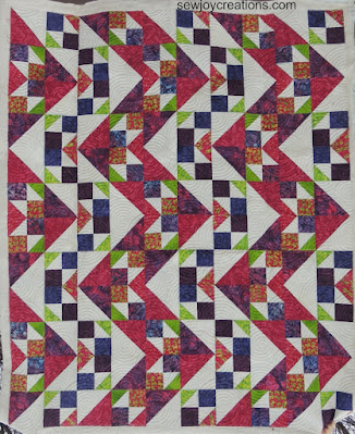 Triangle Pursuit Romance Garden Island Batik Sew Joy Creations