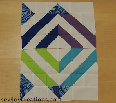 alternative modern triangle block triangle block with hst units