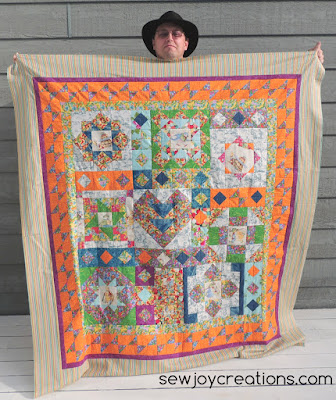 husband and vac time quilt top