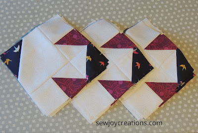 the rest of the corner units corner units Dazzle Quilt Sew Joy Creations