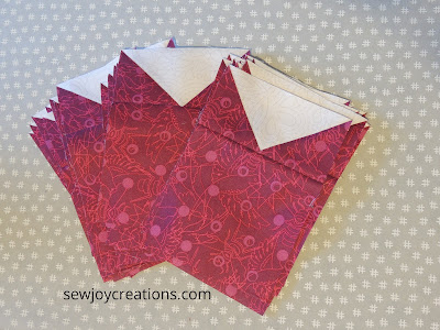 geese and square units Dazzle Quilt Sew Joy Creations