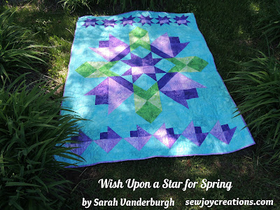 Wish Upon a Star for Spring quilt Wish Upon a Star for Spring quilt Northcott fabric QUILTsocial tutorial